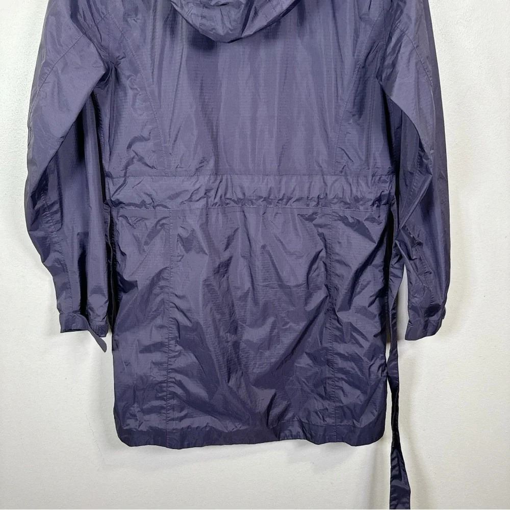 GoLite Womens Size Xsmall Purple Hooded Windbreaker Outdoor Belted Jacket - Picture 14 of 15